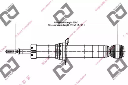 Амортизатор DJ PARTS DS1647GT